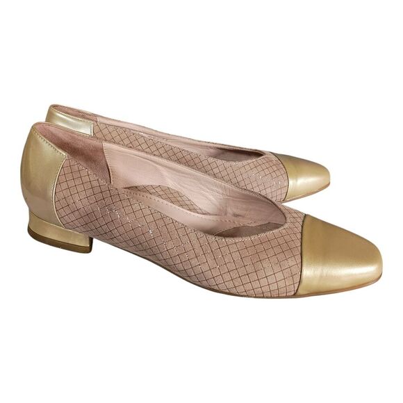 Beautifeel Lucy Shoes Cap Toe Tan Beige Leather Womens 37/US 6 - 6.5 - Picture 1 of 11